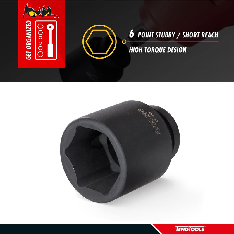 Teng Tools 1/2" Stubby Impact Socket DIN Metric 17mm Teng Tools - Dynamic Drive