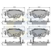 Comline Front & Rear Brake Discs & Pads fits Vauxhall Astra 1998-2005 1.6