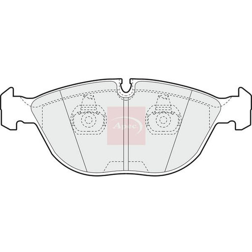 Apec Front Vented & Rear Vented Brake Discs & Pads fits VW Golf 2002-2005 3.2