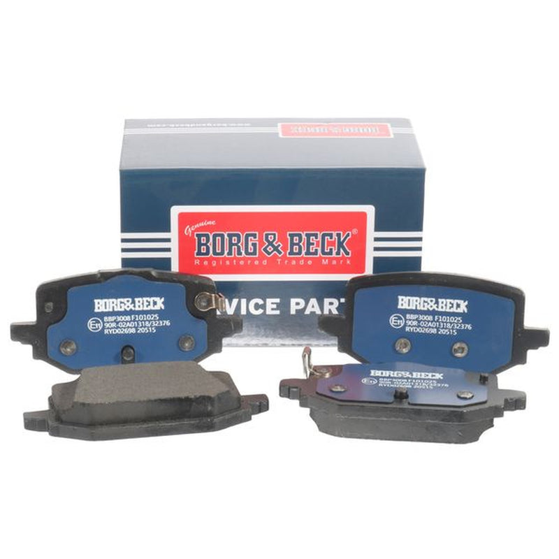 Borg & Beck Rear Brake Vented Discs & Pads fits Nissan X-Trail IV 2022 on 1.5