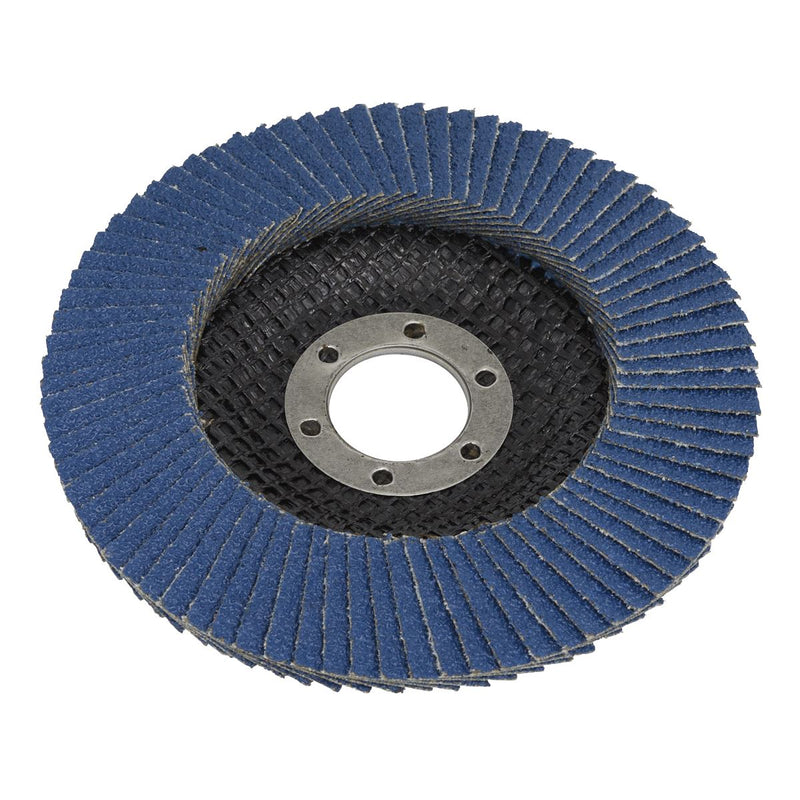 Sealey Flap Disc Zirconium125mm22mm Bore 120Grit FD125120 Sealey - Dynamic Drive