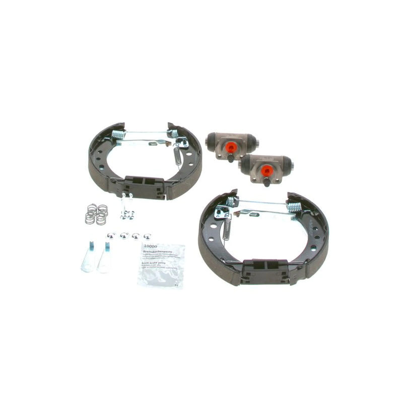 Bosch Brake Shoe Set Axle Kit fits Nissan Micra II 1992-2003 1.0 1.3 1.4