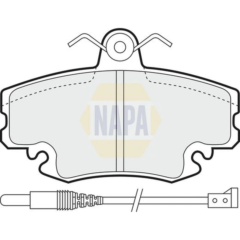 NAPA Front Brake Pad Set fits Dacia Logan 2006 on 1.2 1.6