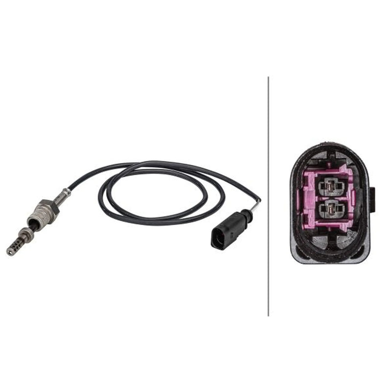 Hella Exhaust Gas Temperature Sensor before exhaust turbocharger fits Audi A4 B7