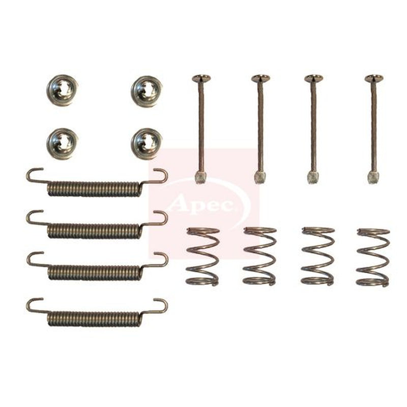 Apec Parking Brake Shoe Accessory Kit Rear fits Opel Ascona C 1987-1988 2.0