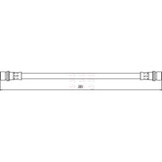 Apec Brake Hydraulic Hose Line Rear Right fits Toyota Yaris/Vitz 2005-2012