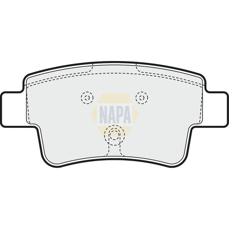 NAPA Front & Rear Pads fits Fiat Grande Punto 2005-2011 1.4