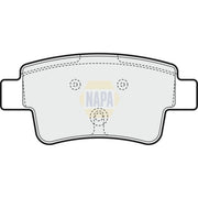 NAPA Rear Brake Pad Set fits Abarth Grande Punto 2007-2010 1.4