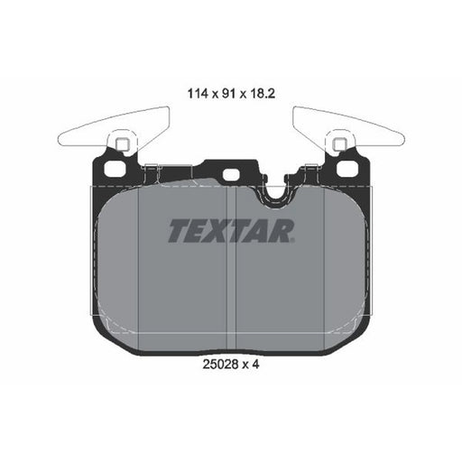 Textar Front Brake Pad Set 2502801