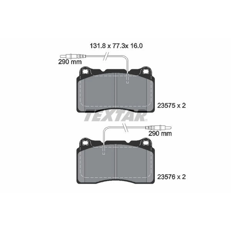 Textar Front Brake Pad Set 2357501