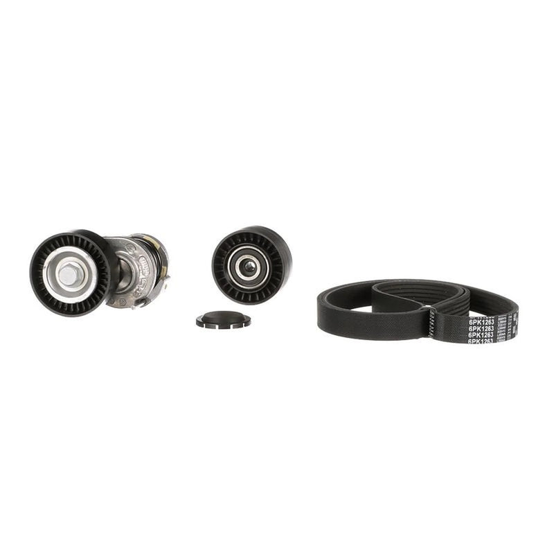 Gates V-Ribbed Belt Set fits Audi A4 Allroad B8 2009-2016 2.0