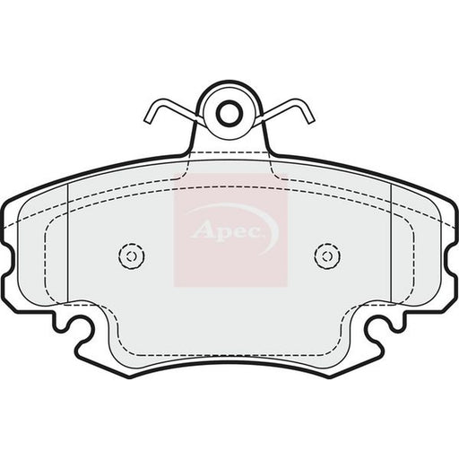 Apec Front Brake Pad Set fits Dacia Logan 2004-2012 1.4 1.5 1.6