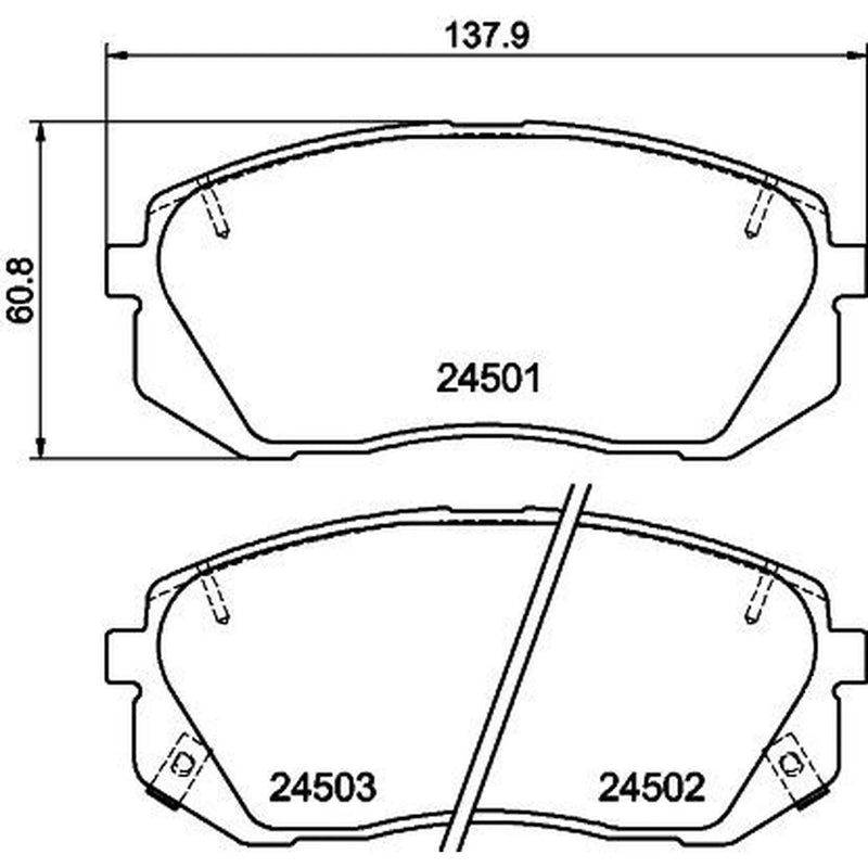 Mintex Front & Rear Pads fits Kia Carens III 2006-2013 1.6 2.0