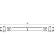 NAPA Brake Hydraulic Hose Line Rear fits Seat Toledo 1991-1999 1.6 1.8 1.9