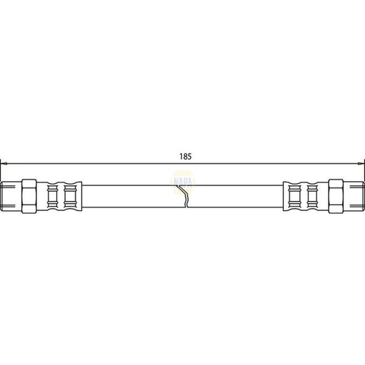 NAPA Brake Hydraulic Hose Line Rear NBH1035