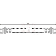 Apec Brake Hydraulic Hose Line Front fits Land Rover Discovery I 1989-1998