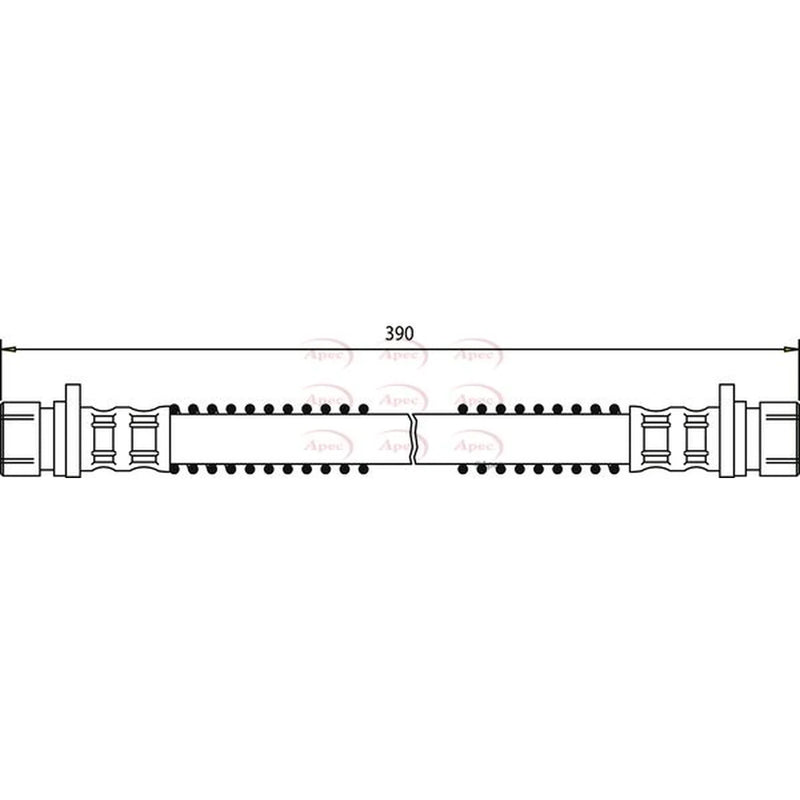 Apec Brake Hydraulic Hose Line Front HOS3180
