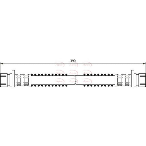 Apec Brake Hydraulic Hose Line Front fits Land Rover Discovery I 1989-1998