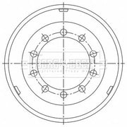 Borg & Beck Brake Drum Assembly BBR32487