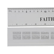 Faithfull Aluminium Rule 300mm / 12in - FAIRULE300