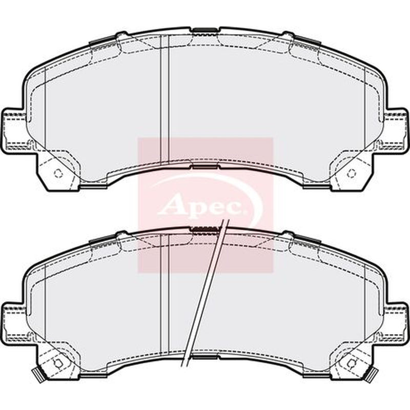 Apec Front Brake Pad Set fits Isuzu D-Max I Platform/Chassis 2007-2012 3.0