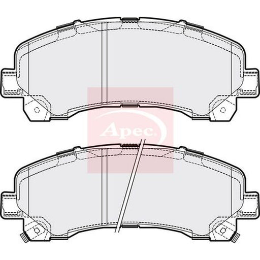 Apec Front Brake Pad Set fits Isuzu D-Max I Platform/Chassis 2007-2012 3.0