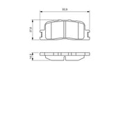 Bosch Front & Rear Pads fits Toyota Windom 2001-2004 3.0