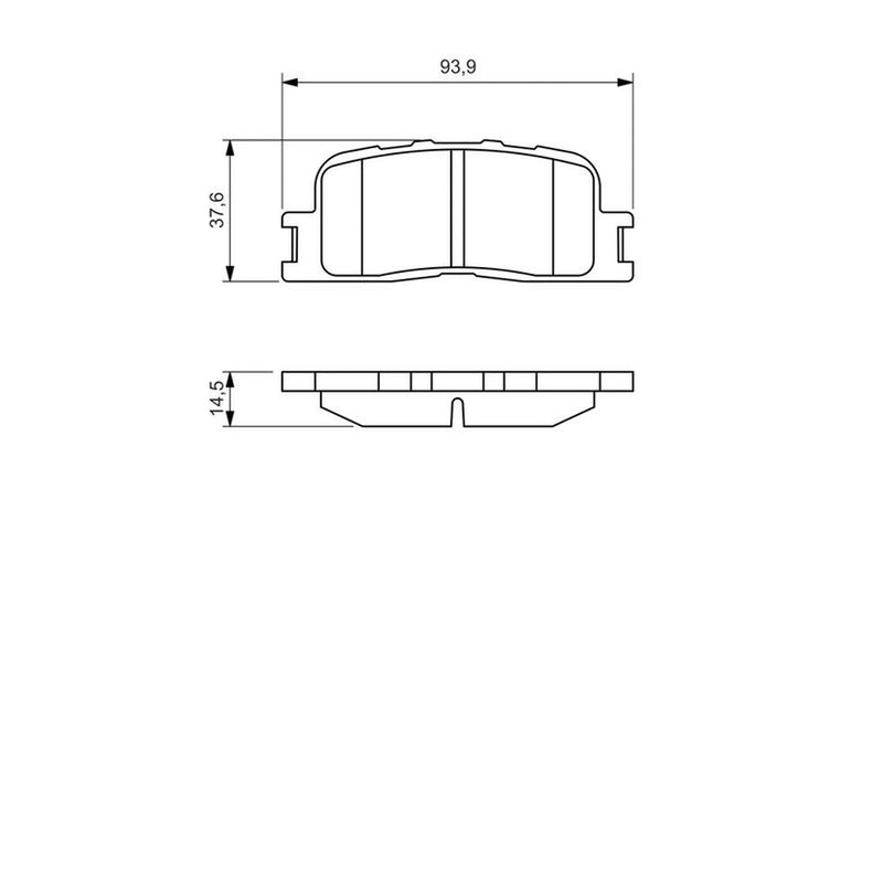 Bosch Front & Rear Pads fits Toyota Windom 2001-2004 3.0