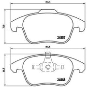 Brembo Front & Rear Brake Discs & Pads fits Citroën C4 II 2009-2016 1.6