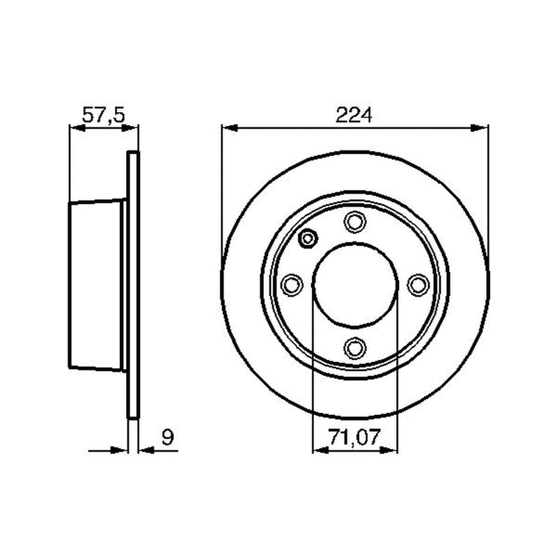 Bosch 2 x Brake Discs fits Citroën Xantia 1993-2003 1.6 1.8 1.9 2.0 2.1 3.0