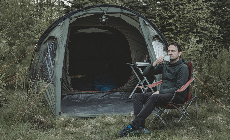 Easy Camp Hidra 5 Pole Tent Green 5 Person Easy Camp - Dynamic Drive
