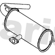 Klarius Box With Tail Pipe Rear fits Suzuki Grand Vitara II 2005-2015 1.9