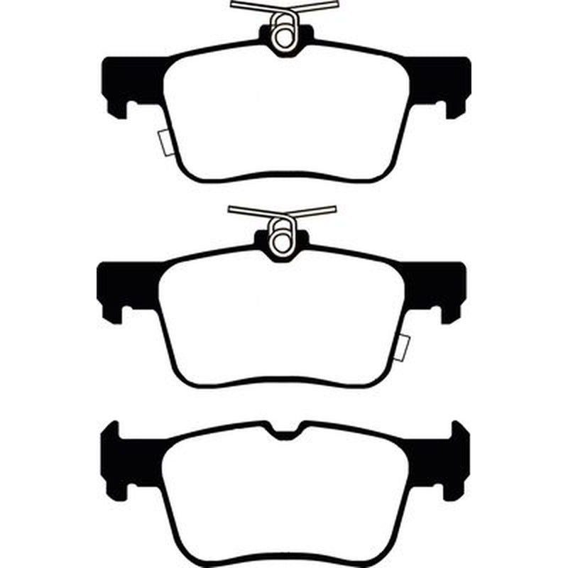 Abtex Rear Brake Pad Set fits Ford Focus IV 2018-2025 1.0 1.5 2.0 2.3