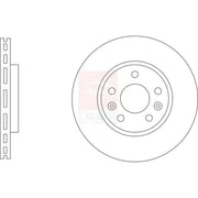 Apec 2 x Vented Front Brake Discs SDK6946-x2