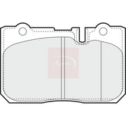 Apec Front Brake Pad Set fits Lexus Ls 1994-2000