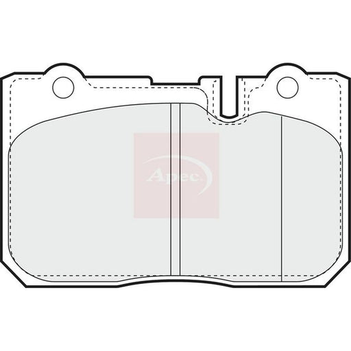 Apec Front Brake Pad Set fits Lexus Ls 1994-2000