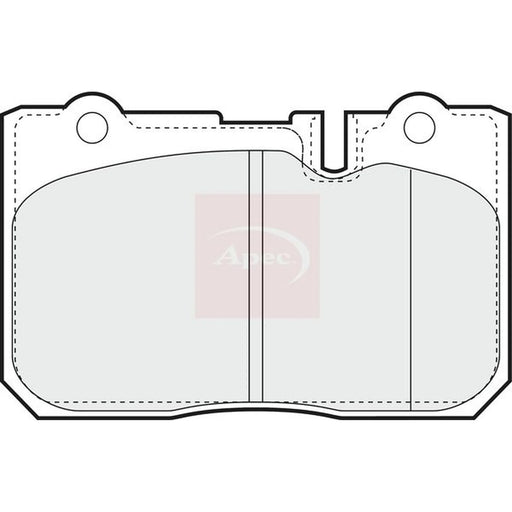 Apec Front Brake Pad Set PAD1049