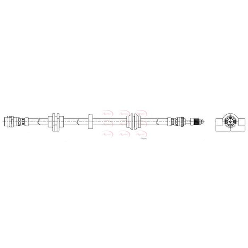 Apec Brake Hydraulic Hose Line Front fits BMW 5 2016-2023