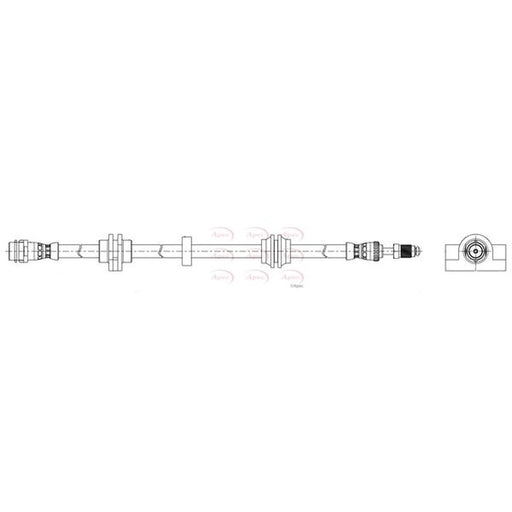 Apec Brake Hydraulic Hose Line Front HOS4304