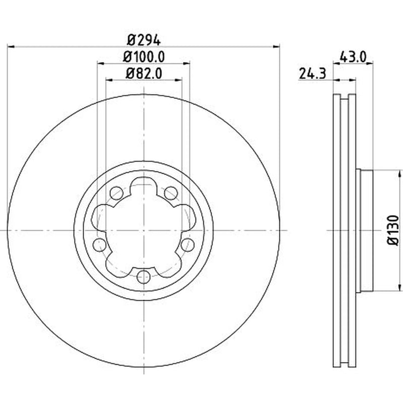 Mintex Mintex Front Brake Disc Kit MDK0117