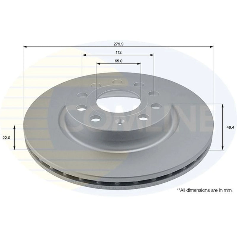 Comline Front & Rear Brake Discs & Pads fits Skoda Octavia II Combi 2009-2013