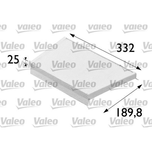 Valeo Cabin Air Filter (Pollen Filter) 698700