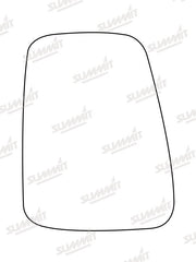 Summit Stick-On Commercial Mirror Glass fits Renault Extra 92 to 00 LHS Summit - Bars 4 Cars