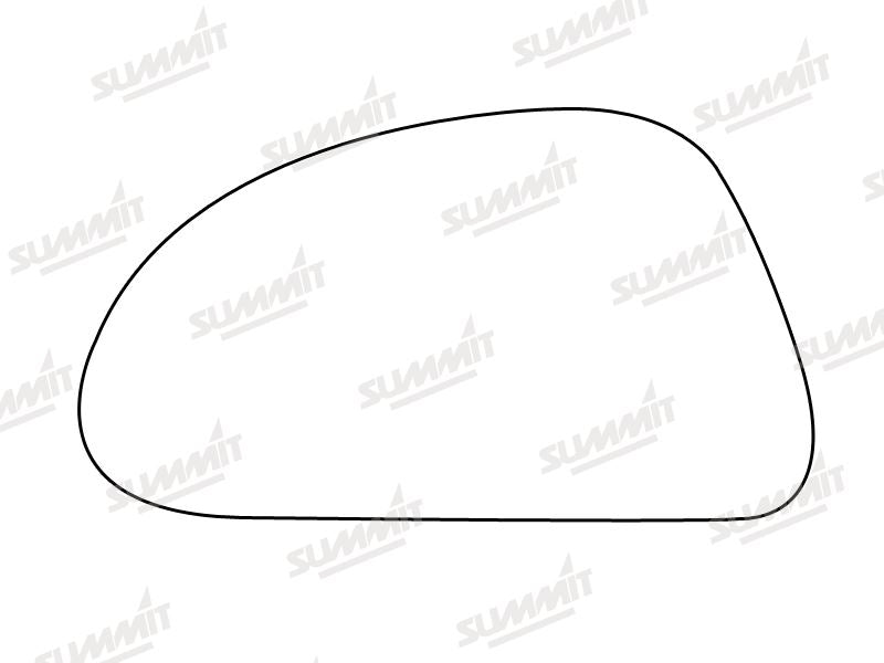 Summit Stick-On Standard Mirror Glass fits Suzuki Alto 81 on LHS Summit - Bars 4 Cars