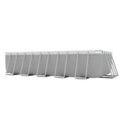 Dellonda Steel Frame Rectangular Swimming Pool - Step Ladder & Filter Pump 21ft Dellonda - Dynamic Drive