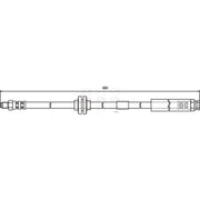 Apec Brake Hydraulic Hose Line Front fits Fiat Punto 1999-2012