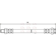 Apec Brake Hydraulic Hose Line outer HOS3258