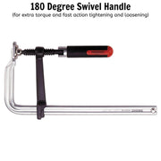 Teng Tools F-Type Clamp Swivel Handle 160 x 80mm Teng Tools - Dynamic Drive