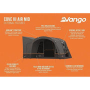 Vango Cove Air Mid III Drive Away Awning Ducato Boxer Transit Sprinter Campervan Vango - Dynamic Drive