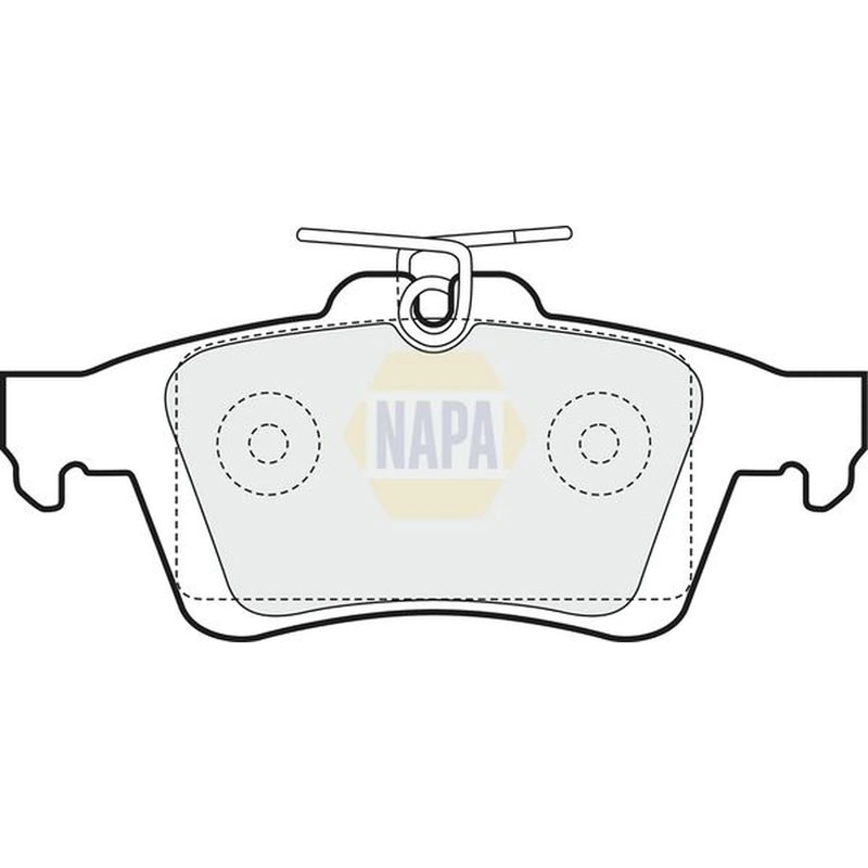 NAPA Rear Brake Pad Set fits Mazda 3 2003-2009 1.3 1.6 2.0 2.3